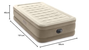 Pat gonflabil Intex Twin Ultra Plush cu Fiber-Tech RP, Dimensiuni umflate: 99 cm x 191 cm x 46 cm (64426ND) - Img 8