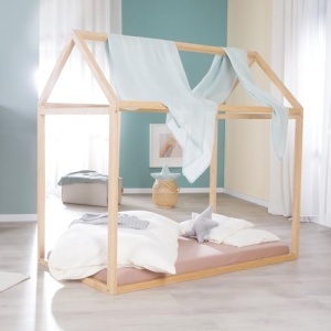 Pat Montessori Hausbett Roba 70 x 140 cm - Bambus FSC, Design Sigur - Img 4
