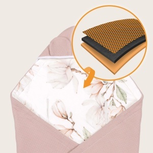 Patura pentru copii Lionelo TRAVEL, 90x90 cm, 100 bumbac, design modern - Img 2