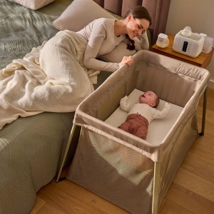 Patut 3-in-1 Lionelo Alice cu saltea, compact, pentru copii de la 0 la 15 kg - Img 11