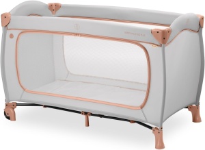 Patut de calatorie hauck Sleep N Play GO Plus, 120 x 60 cm, cu roti, gri - Img 4