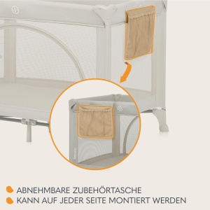 Patut de calatorie Lionelo Laura 2-in-1, 15 kg, cu saltea, compact - Img 7