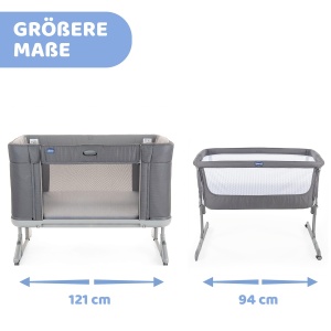 Patut multifunctional Chicco Next2Me Forever, 3 in 1, ajustabil pe inaltime, cu saltea inclusa - Img 5