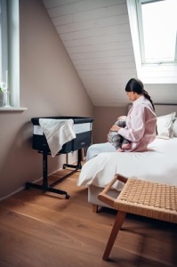 Patut multifunctional pentru copii Momi REVO, reglabil pe inaltime, cu saltea si roti - Img 12