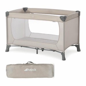 Patut pliabil Hauck Dream N Play Beige compact si usor de transportat