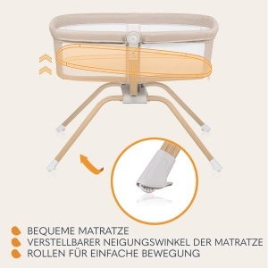 Patut pliabil Lionelo Malin Evo cu saltea, 7 kg, multifunctional - Img 3