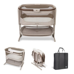 Patut pliabil Maxi-Cosi Iora Select, 0-6 luni, 5 inaltimi, 4 roti, culoare Elegance Truffle - Img 2