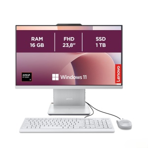 PC All-In-One Lenovo IdeaCentre 23.8 FHD, AMD Ryzen 7, 16GB RAM, 1TB SSD, Gri