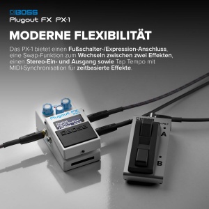 Pedal de efecte BOSS PX-1 Plugout FX 16 efecte, sunet autentic, control MIDI - Img 5