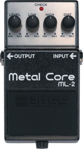 Pedala de Distorsiune BOSS ML-2 Metal Core, pentru Metal, Robust, Versatila
