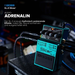 Pedala de efecte BOSS SL-2 Slicer pentru chitara, keyboard, DJ-uri, 88 pattern-uri - Img 3