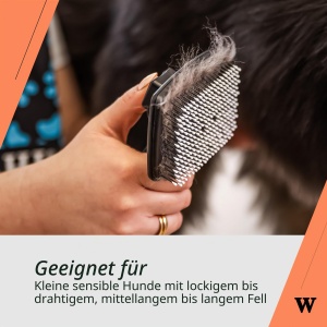 Perie auto-curatare Wahl pentru animale de companie sensibile, cu maner ergonomic - Img 5