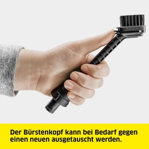 Perie de detaliu Karcher, pentru locuri greu accesibile, instalare usoara, cap de perie inlocuibil, accesorii originale pentru curatatoarele cu presiune Karcher OC 3, OC 3 Plus si OC 3 pliabile - Img 7