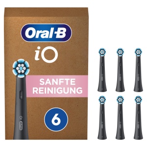 Perie de dinti electrica Oral-B iO cu 6 capete de periere, curatare delicata, negru