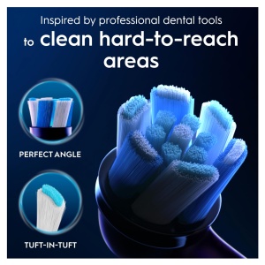 Perie de dinti electrica Oral-B iO Series Ultimate Clean, negru, cu tehnologie CrissCross - Img 3