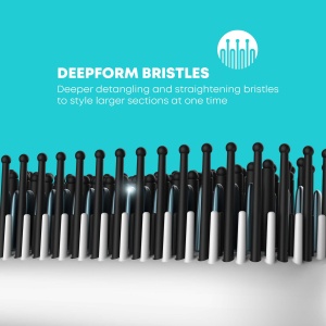 Perie de indreptat parul REVAMP Progloss Deep Form, 130-210C, ceramica, pentru par umed si uscat - Img 3