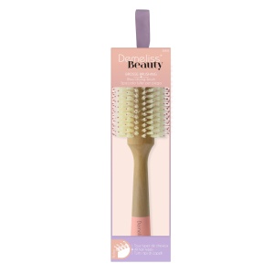 Perie de par Demeliss Beauty, din lemn, diametru 32 mm, pentru toate tipurile de par
