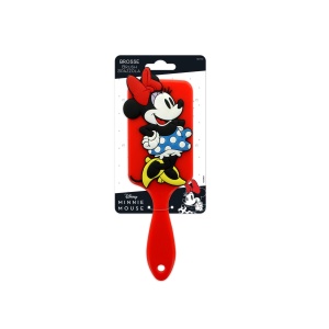 Perie de par Disney Minnie Mouse 3D Paddle, cu maner antiderapant, pentru toate tipurile de par - Img 2