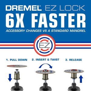 Perie de slefuit Dremel EZ473SA, granulatie 220, pentru lemn si metal - Img 4