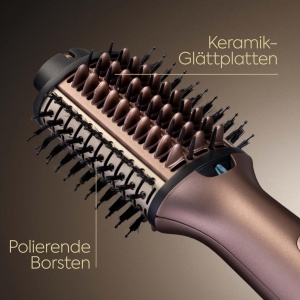 Perie de styling BaByliss Air Power Volume AS95E 2-in-1 Ionizare Moduri Wet Dry Aurie - Img 5