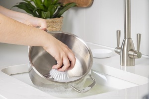 Perie de Vase KitchenAid cu Rezervor Rotund Nylon Durabil Maner Antialunecare - Img 7