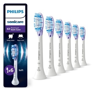 Perie dentara electrica Philips Sonicare G3 Premium Gum Care, 6 capete, alb