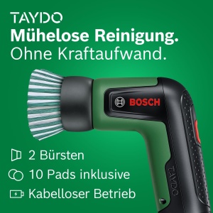 Perie electrica de curatat Bosch TAYDO UniversalBrush 4V cu 12 accesorii - Img 2