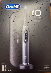 Perie electrica Oral-B iO 9, Neagra, Ed. Limitata, 1 capat de schimb, 7 moduri de curatare