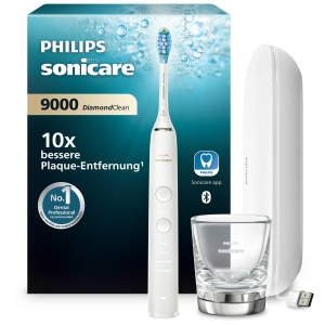 Perie electrica Philips Sonicare DiamondClean 9000, alba, 4 moduri de curatare, senzor de presiune