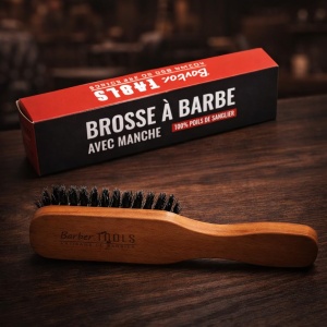 Perie pentru barba cu maner, marca Frantuzeasca, din materiale sustenabile - Img 6