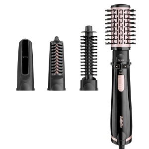 Perie rotativa BaByliss AS200E, 1000W, 4 accesorii, negru