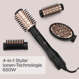 Perie rotativa BaByliss Big Hair Luxe AS970E, 4 in 1, 50mm, 38mm, Ioni - Img 3