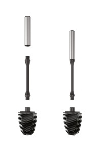 Perie WC Metaltex Cleany 185519000 flexibila INOX compacta - Img 7