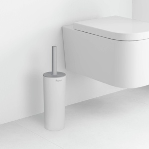 Perie WC Rayen cu capac, 37x9,2 cm, design soft-touch, flexibile - Img 4