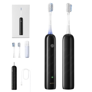 Periuta electrica Mova Fresh SweepDrive, reincarcabila, neagra, cu senzor de presiune