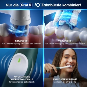 Periuta electrica Oral-B iO Series 2, 3 moduri de curatare, verde, cu etui de calatorie - Img 7