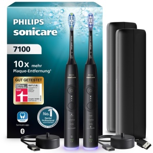 Periuta electrica Philips Sonicare 7100, 4 moduri de curatare, 3 intensitati, negru