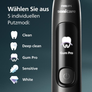Periuta electrica Philips Sonicare AdvancedClean HX379211, 5 moduri, negru - Img 5
