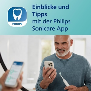 Periuta electrica Philips Sonicare ExpertClean 7500, alb-aurie, 4 moduri de curatare - Img 4