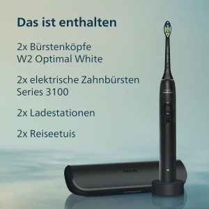 Periuta electrica Philips Sonicare Series 3000 HX407242 Negru si Roz 3 intensitati senzor de presiune - Img 9
