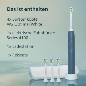 Periuta electrica Philips Sonicare Series 4100, 31.000 miscarimin, 4 programe, albastru inchis - Img 9