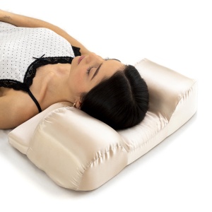 Perna antirid pentru gat cu husa din satin InnovaGoods Youthlow, multicolora