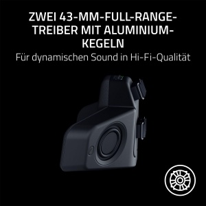 Perna audio wireless Razer Clio, THX Spatial Audio, 14 ore autonomie, Negru - Img 5