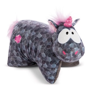 Perna cu jucarie NICI 47654 Unicorn Diamond Dust 40x30cm Plus Gri Stralucitor - Img 1