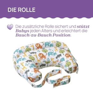 Perna de alaptare Boppy Deluxe, ergonomica, cu husa detasabila, 0 luni - Img 5