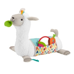 Perna de Joaca Fisher-Price Lama GLK39, 4-in-1, cu 3 Jucarii si Patura Reversibila
