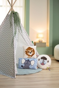 Perna de plus NICI Elefant 62752 43x25 cm gri material reciclabil ideala pentru copii si adulti - Img 2
