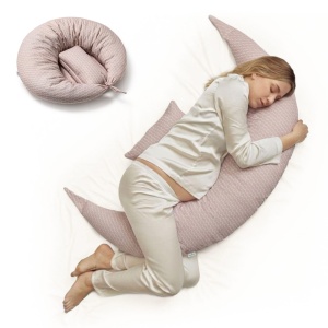 Perna de sarcina DreamWizard 7200 Nuvita Baby din Memory Foam, C-forma, ajustabila