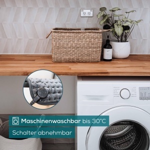 Perna electrica Beurer HK 123 Green Planet 6 trepte temperatura 60x30 cm material reciclat gri - Img 7