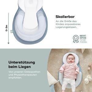 Perna ergonomica pentru bebelusi Babymoov Cosydream Mosaic - Liniarizare colici, 0-3 luni - Img 4